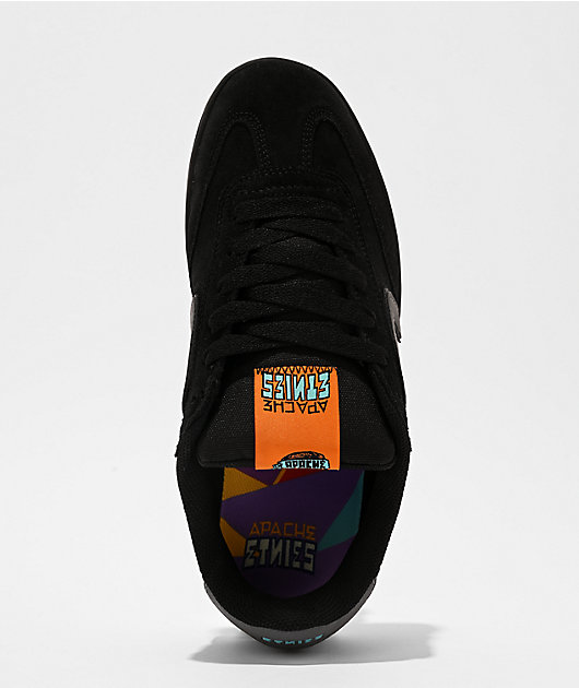 etnies x Apache Locut Black & Grey Skate Shoes