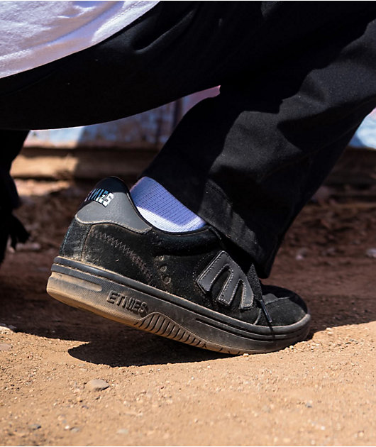 etnies x Apache Locut Black & Grey Skate Shoes