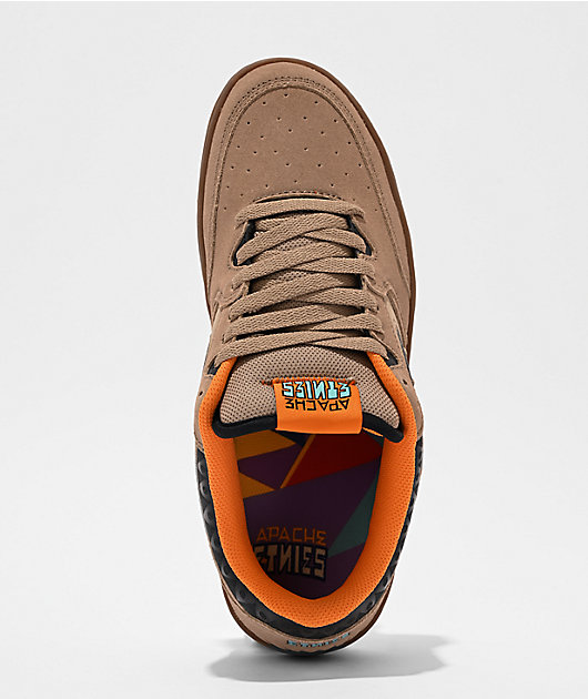 etnies x Apache Loot Tan & Gum Skate Shoes