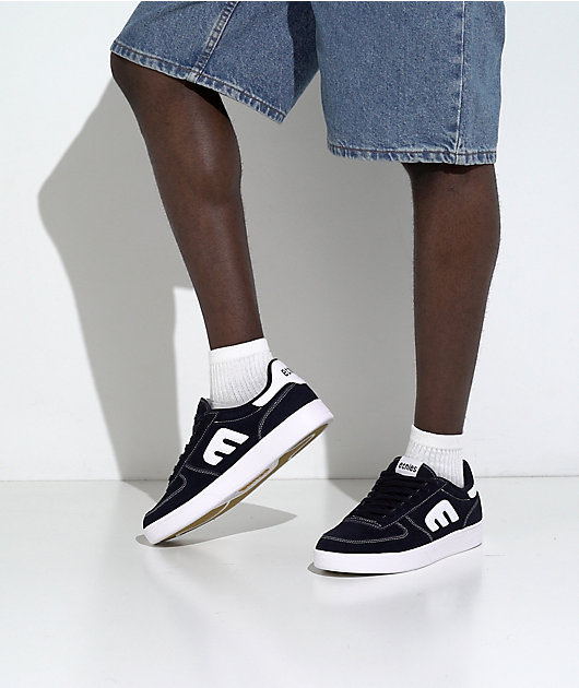 etnies x FOS Emerson Navy & White Skate Shoes video