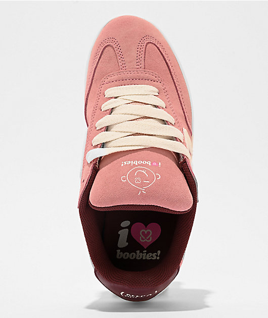 etnies x Keep A Breast Foundation Women's Locut Pink & White Skate Shoes
