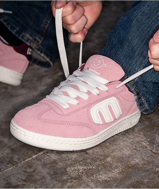 etnies x Keep A Breast Foundation Women's Locut Pink & White Skate Shoes