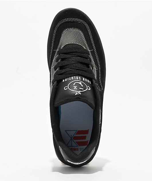 etnies x Sour Solution Snake Black Skate Shoes | Zumiez