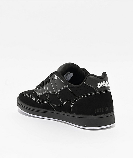 etnies x Sour Solution Snake Black Skate Shoes Zumiez