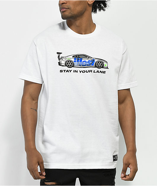 illest Stay In Your Lane camiseta blanca