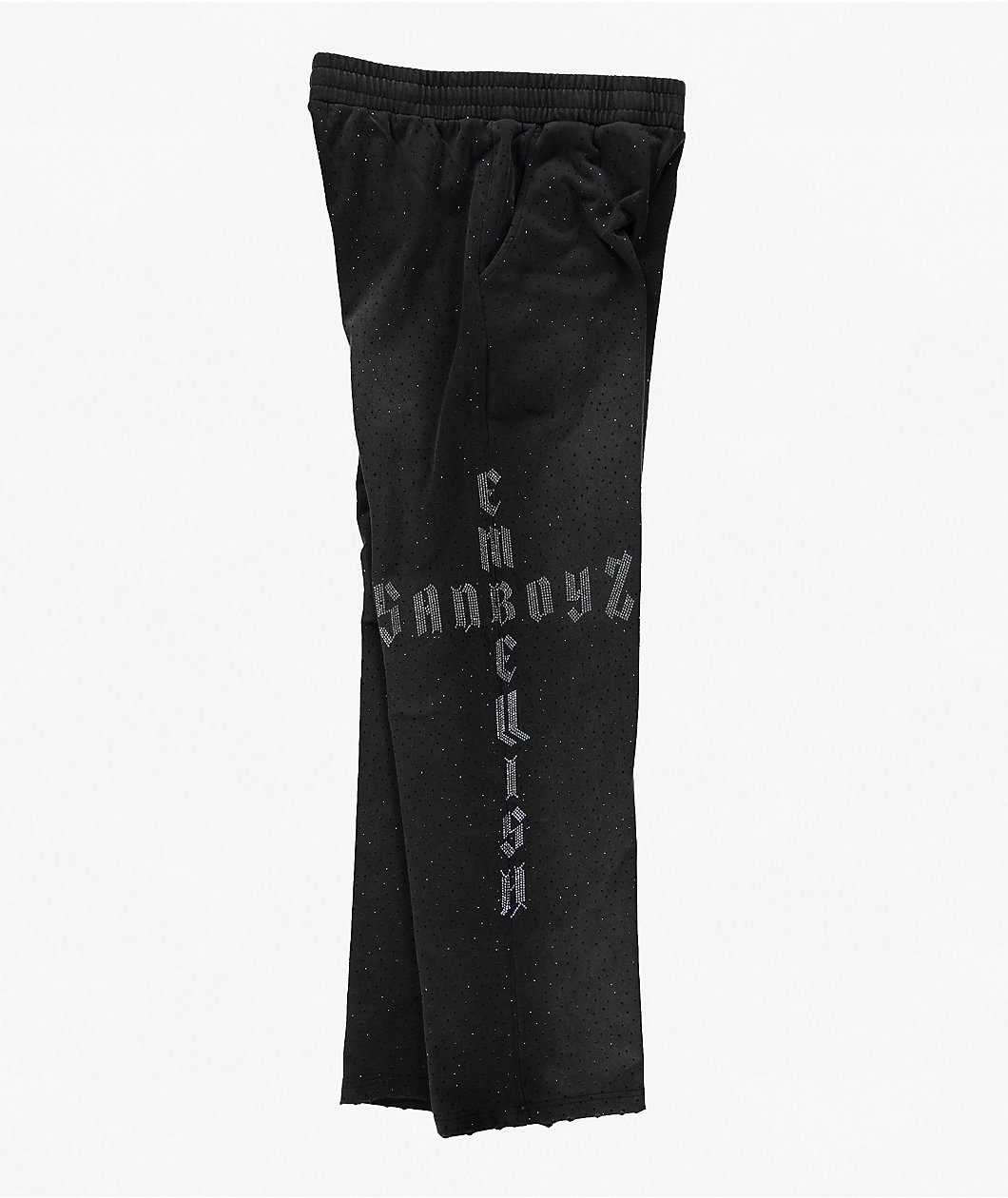 $AD BOYZ x Embellish Buss Down Black Wash Sweatpants