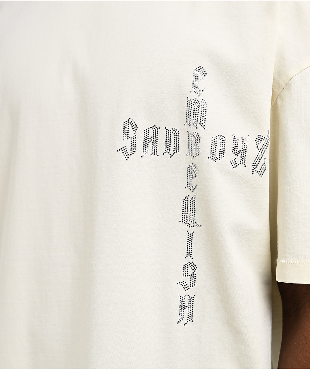 $AD BOYZ x Embellish Cross White T-Shirt