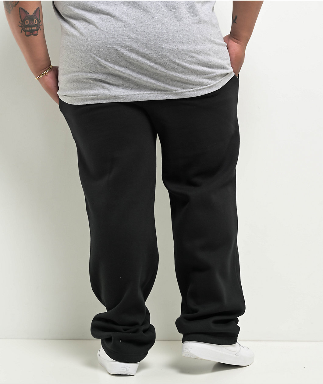 $AD BOYZ By Junior H Web Black Sweatpants