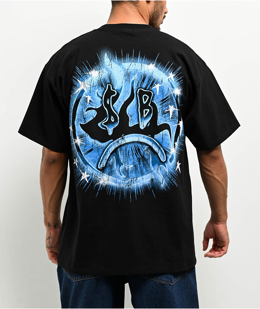 $AD BOYZ by Junior H  X Lost Hills Nails Black T-Shirt