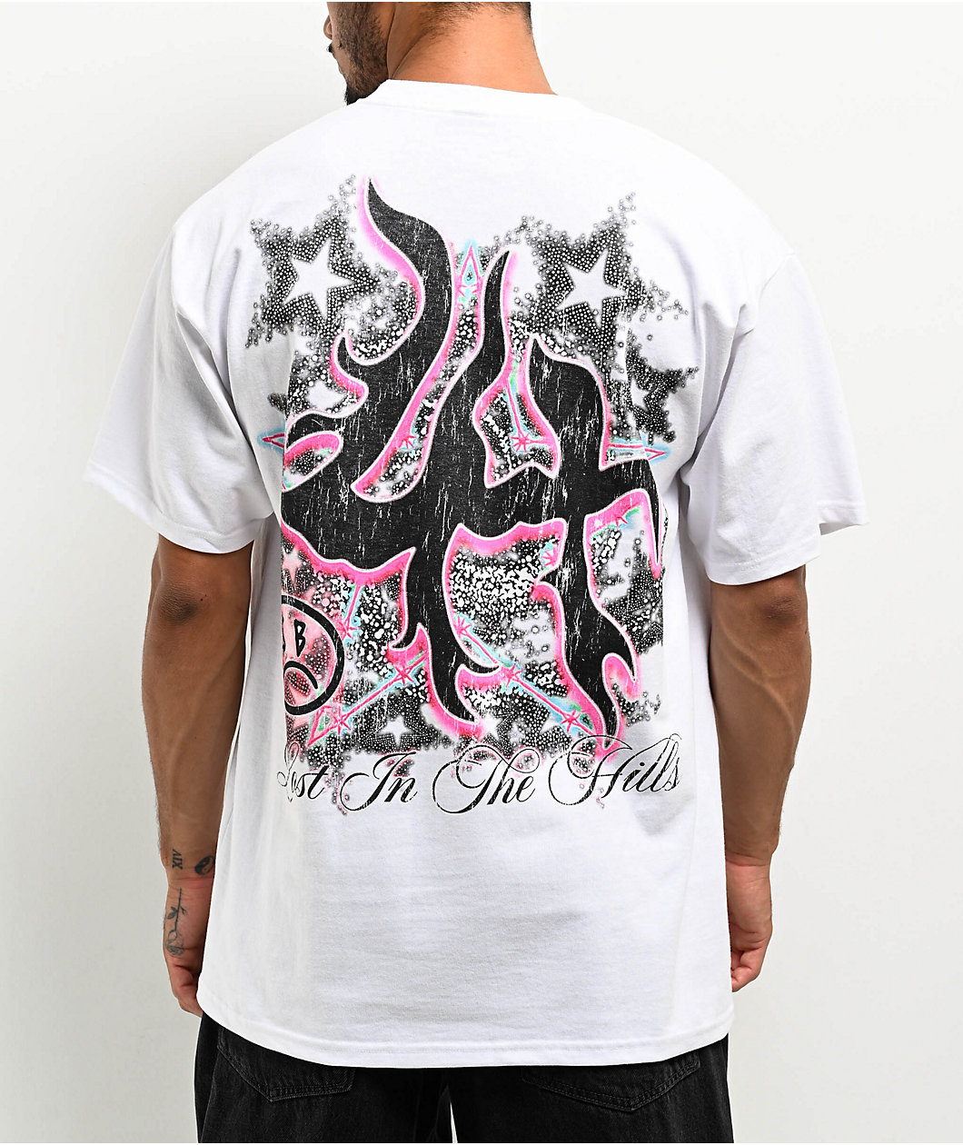$AD BOYZ by Junior H  X Lost Hills Stars White T-Shirt