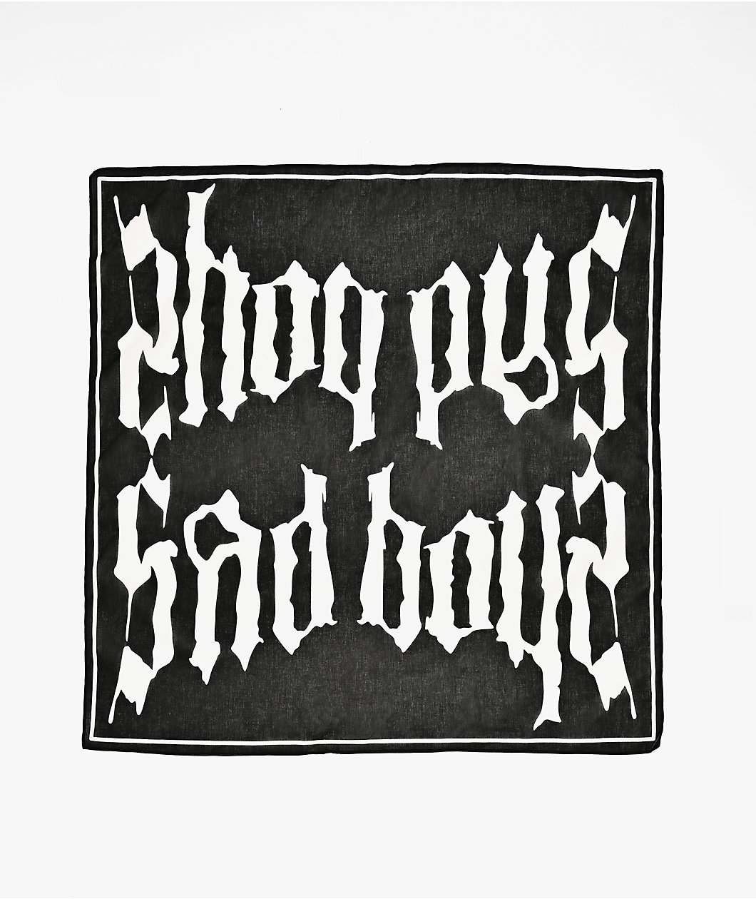 $AD BOYZ by Junior H Black Bandana Tie