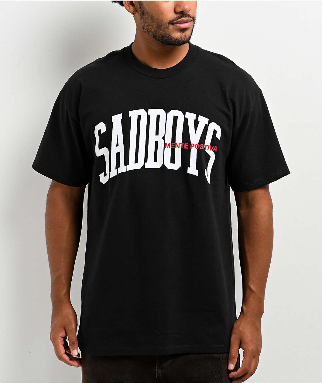 $AD BOYZ by Junior H Black Frown T-Shirt