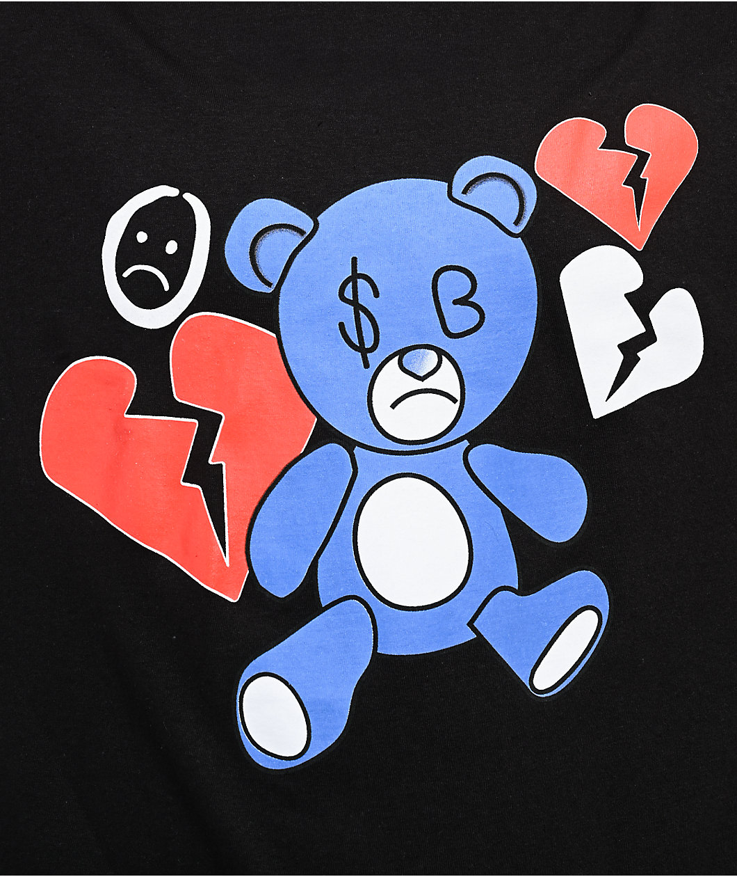 $AD BOYZ by Junior H Broken Heart Club Black T-Shirt