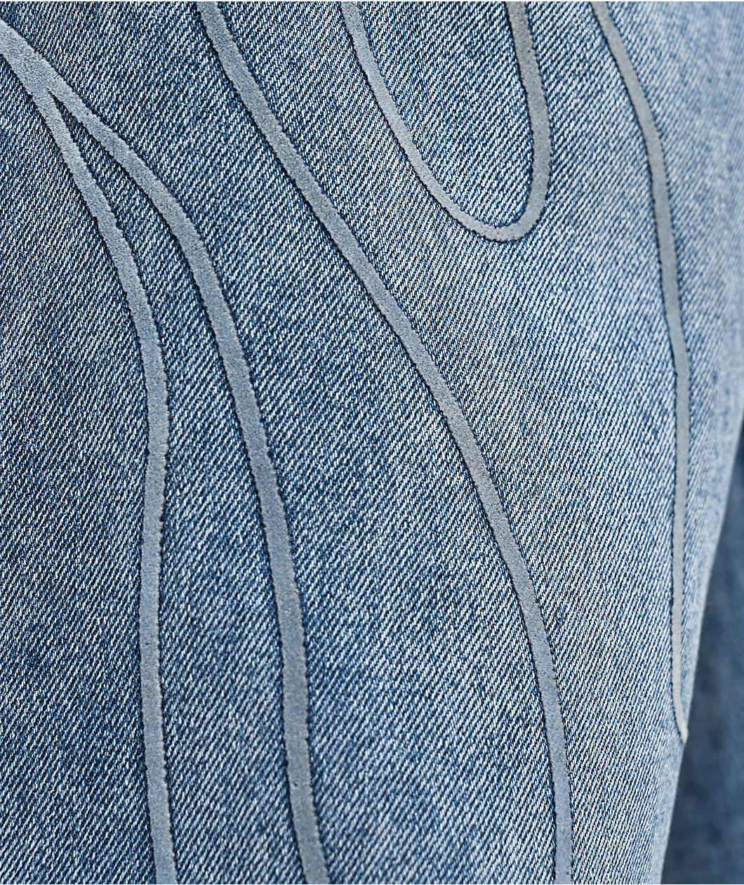 $AD BOYZ by Junior H Denim Blue Baggy Jeans