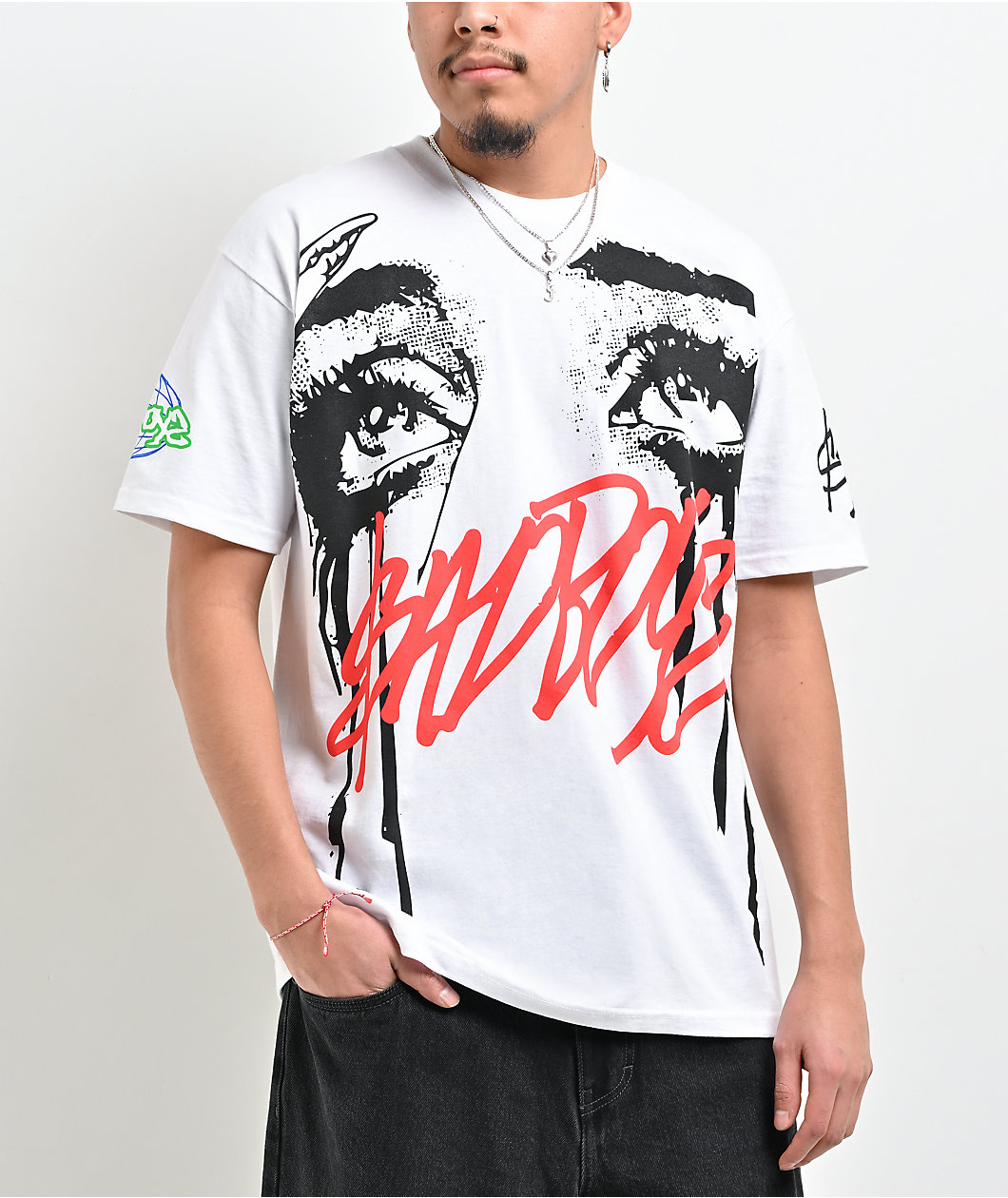 $AD BOYZ by Junior H Eyes White T-Shirt
