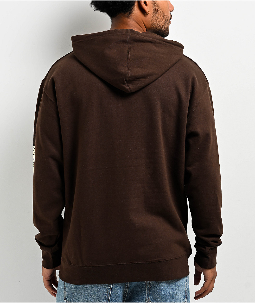 $AD BOYZ by Junior H Faces Brown Hoodie