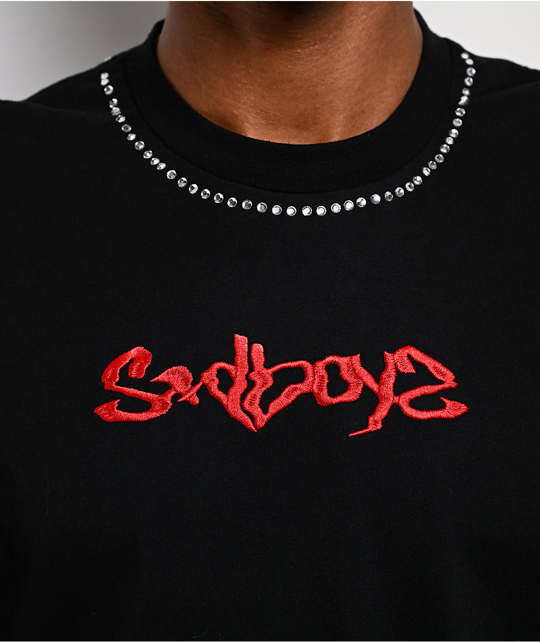 $AD BOYZ by Junior H Flames Black & Grey 2fer Long Sleeve T-Shirt