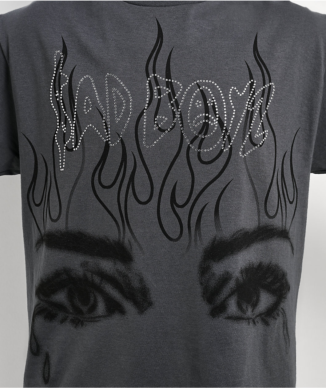 $AD BOYZ by Junior H Flames Stoes Grey T-Shirt