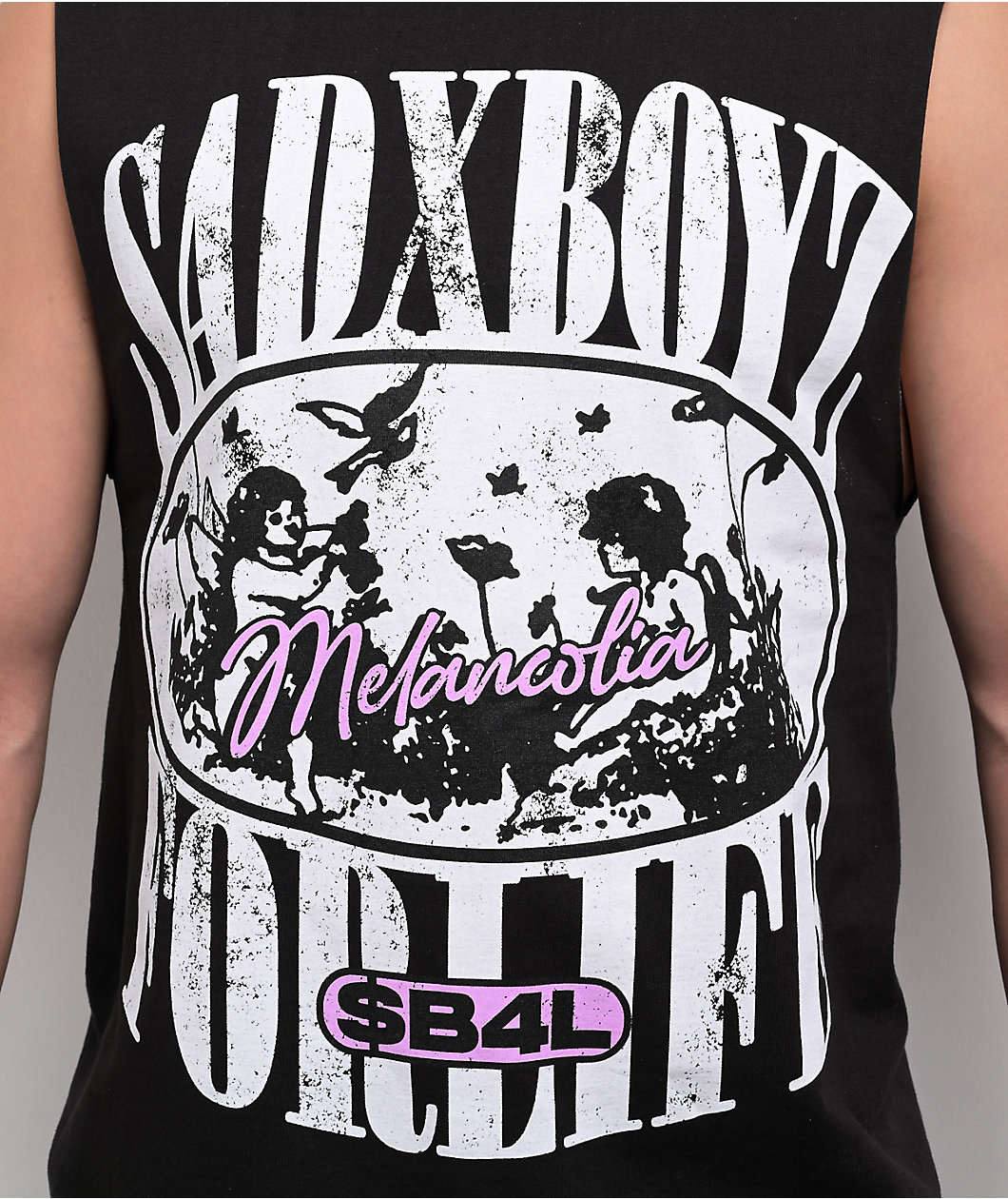 $AD BOYZ by Junior H Garden Black Tank Top
