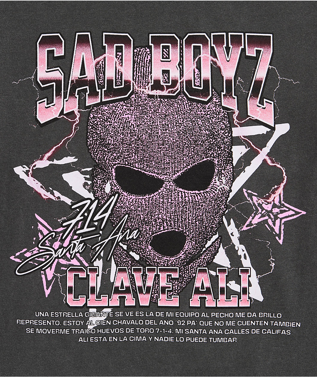 $AD BOYZ by Junior H Kids Clave Ali Charcoal T-Shirt