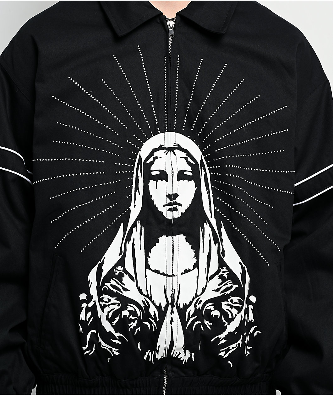 $AD BOYZ by Junior H Mary Black Racing Jacket