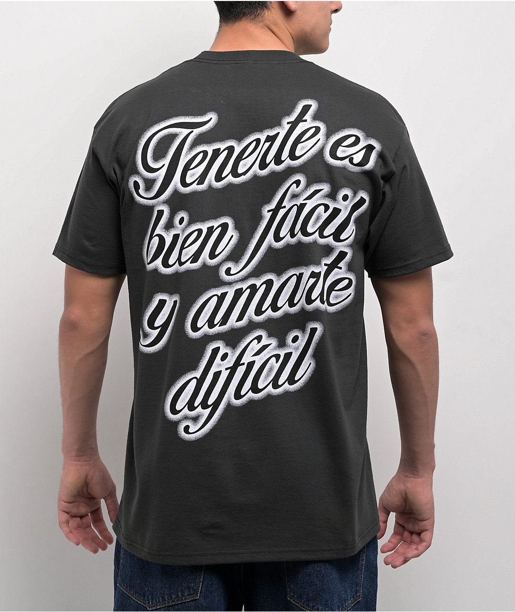 $AD BOYZ by Junior H Pink Cherub Charcoal T-Shirt