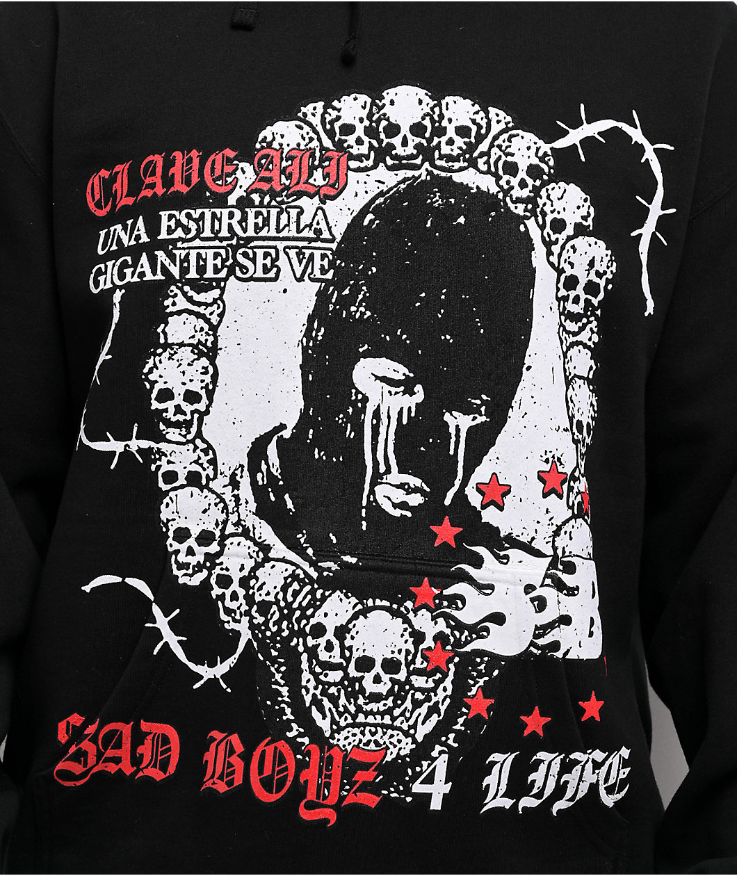 $AD BOYZ by Junior H Primero Black Hoodie