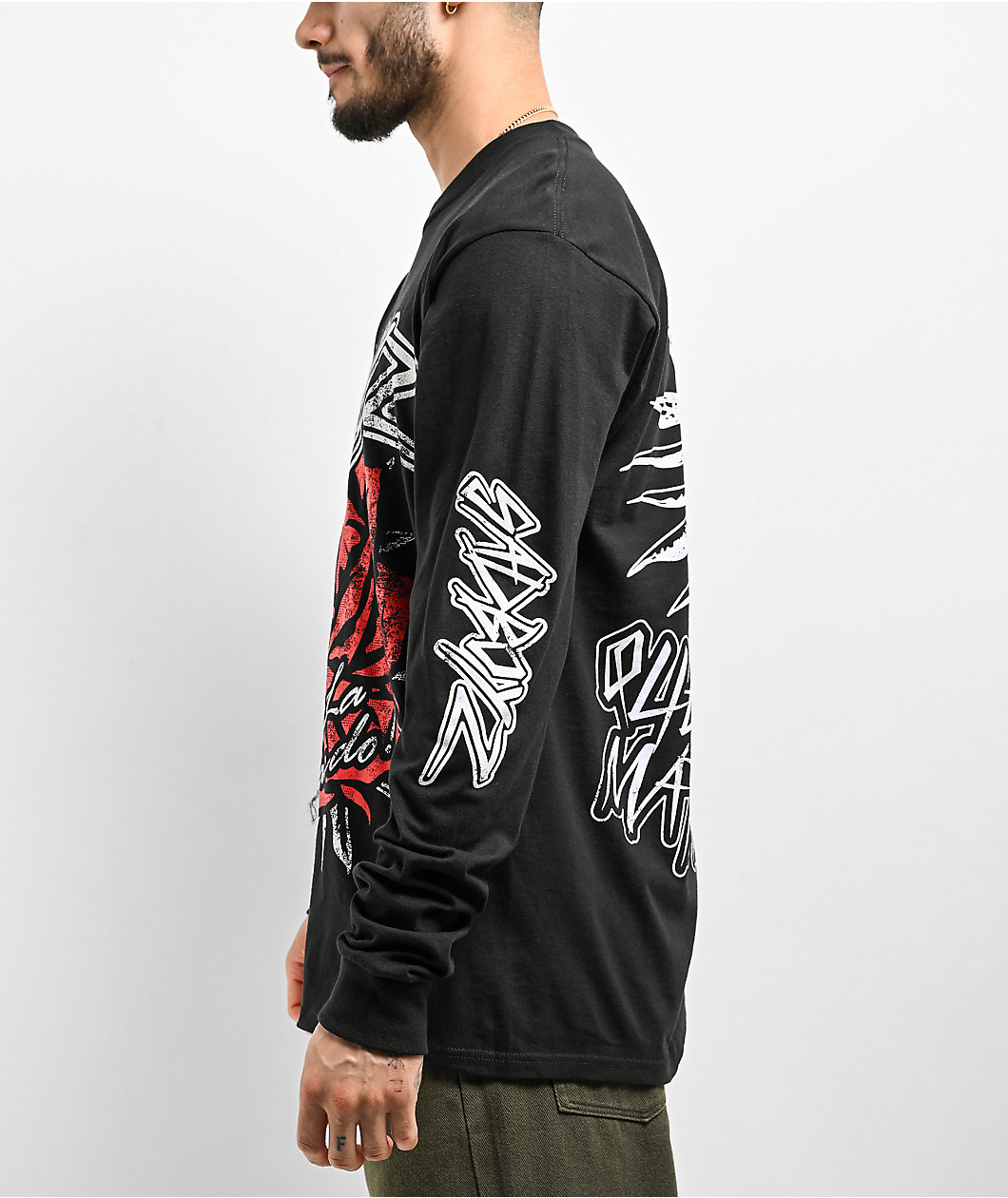 $AD BOYZ by Junior H Red Roses Long Sleeve T-Shirt