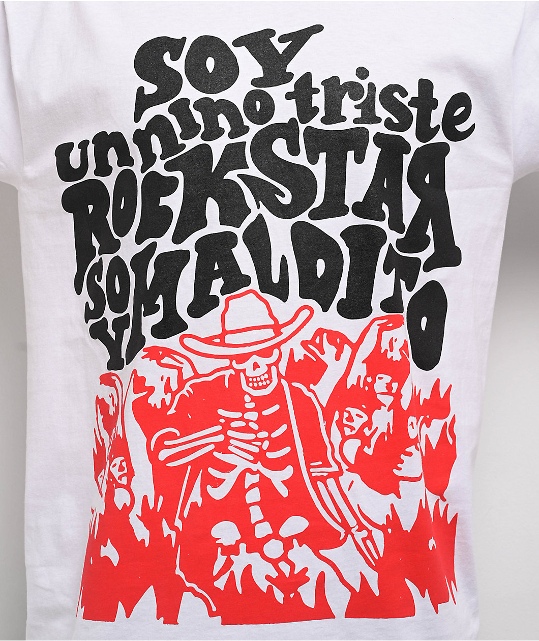 $AD BOYZ by Junior H Rockstar White T-Shirt