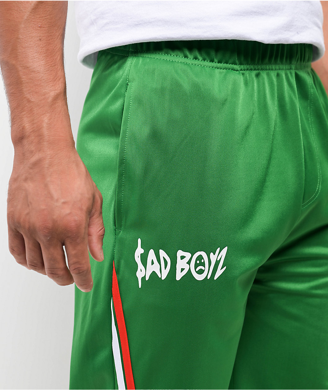 $AD BOYZ by Junior H Soccer Green Track Pants