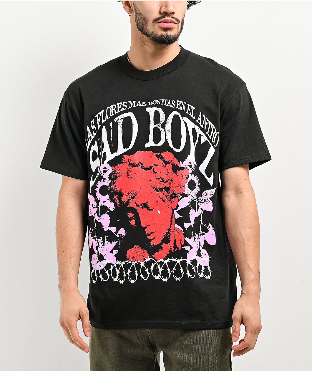 $AD BOYZ by Junior H Statue Black T-Shirt