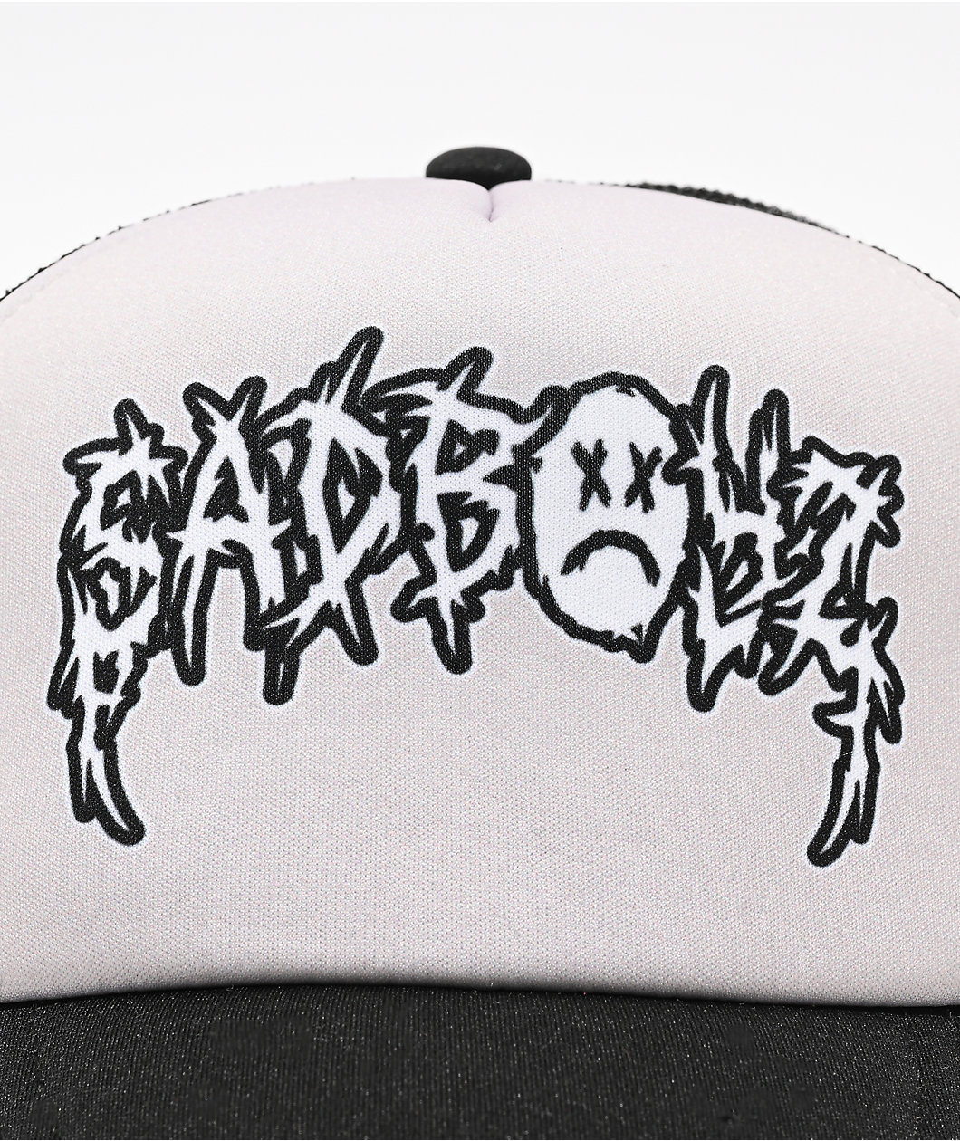 $AD BOYZ by Junior H Two Tone Grey & Black Trucker Hat