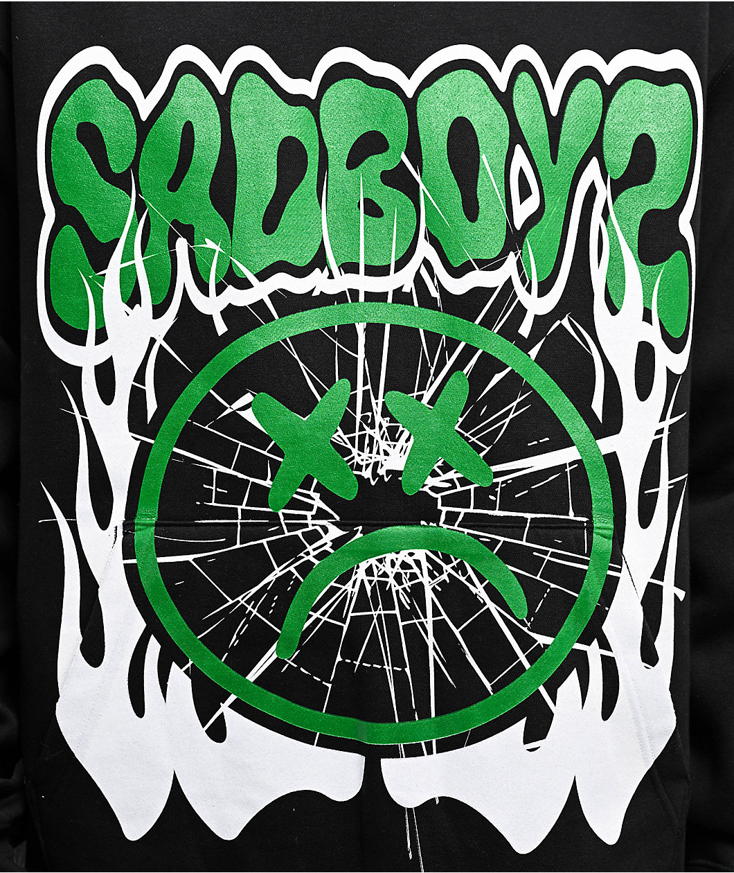 $AD BOYZ by Junior H Web Black Hoodie
