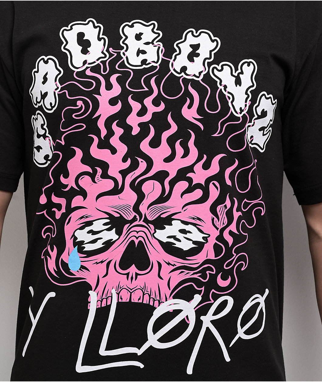 $AD BOYZ by Junior H Y Lloro Black T-Shirt