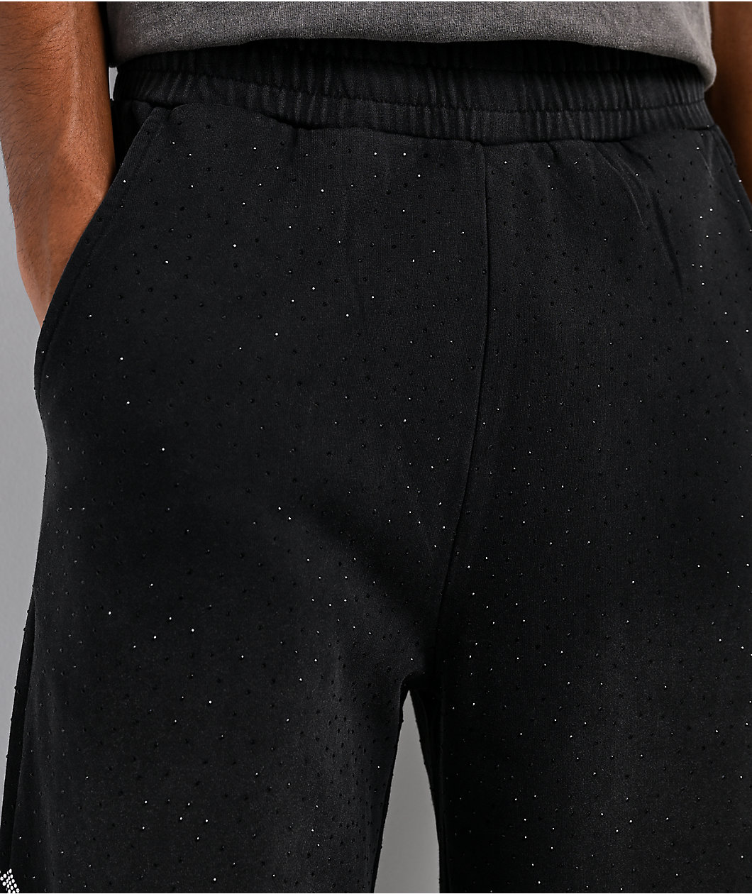 $AD BOYZ by Junior H x Embellish Buss Down Black Wash Sweatpants