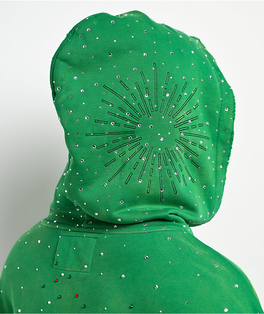 $AD BOYZ by Junior H x Embellish Old English Green Hoodie