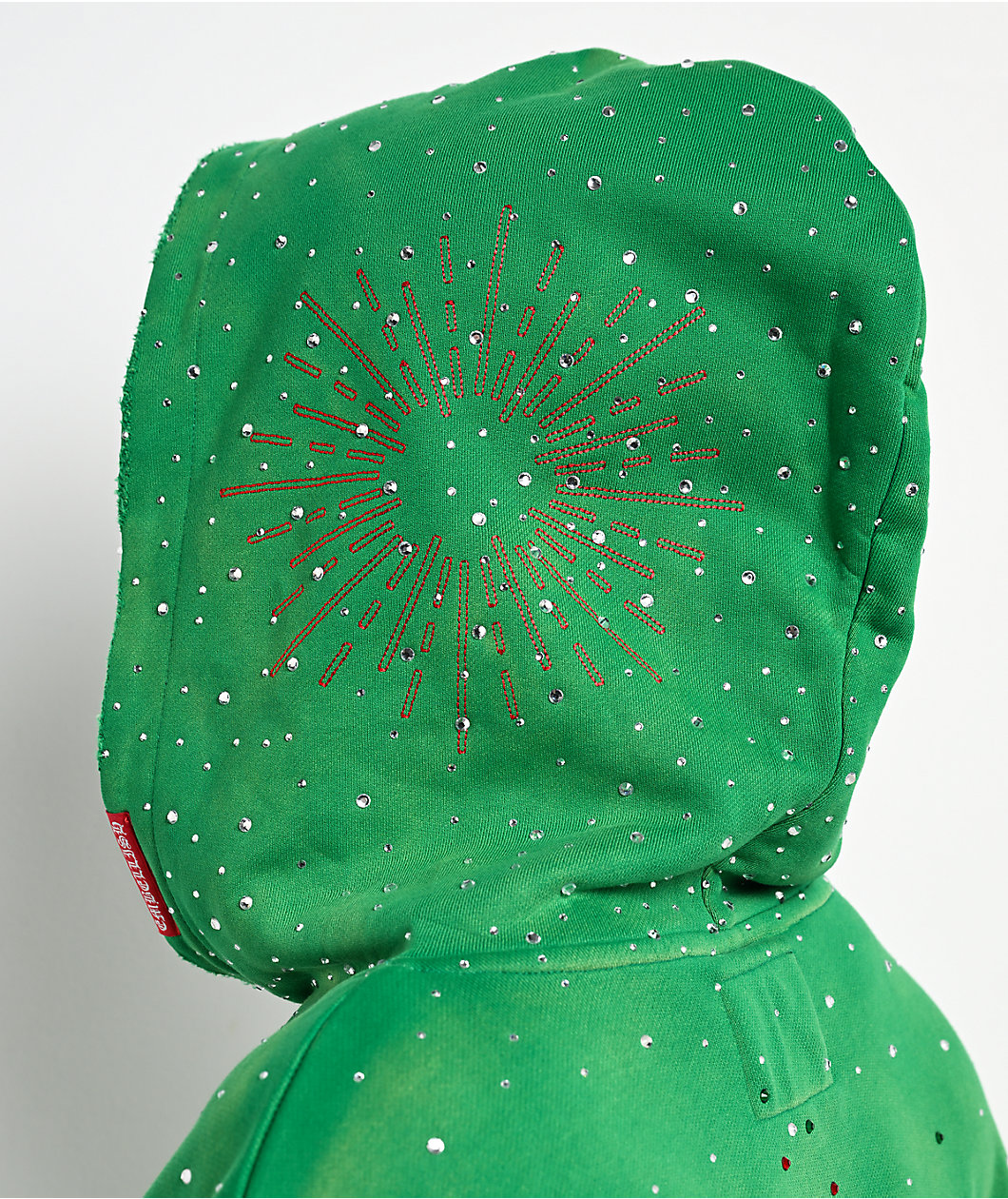 $AD BOYZ by Junior H x Embellish Old English Green Hoodie
