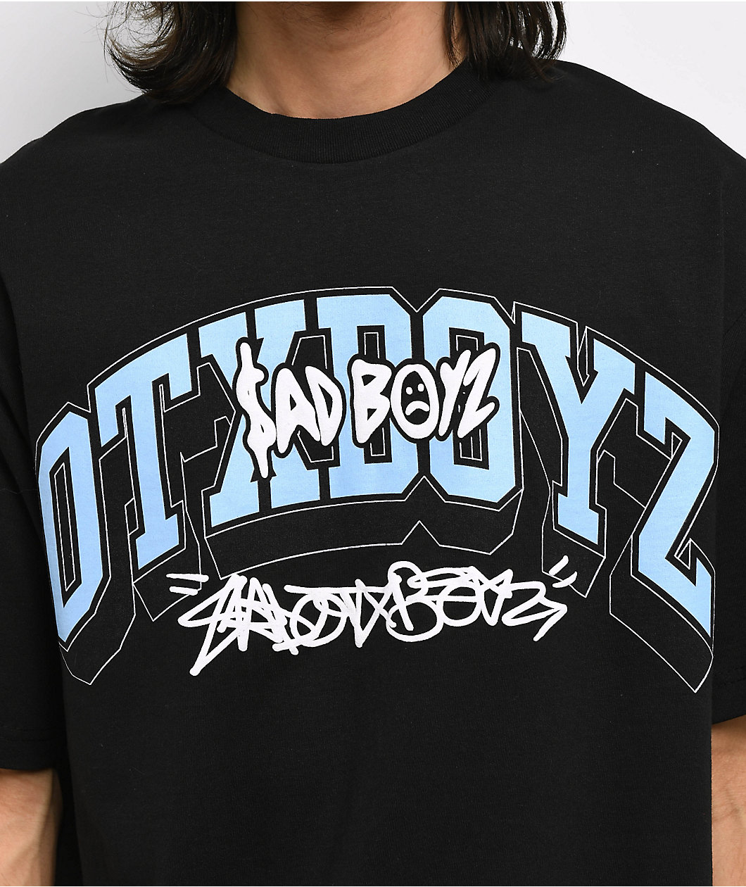 $AD BOYZ by Junior H x OTXBOYZ Black T-Shirt