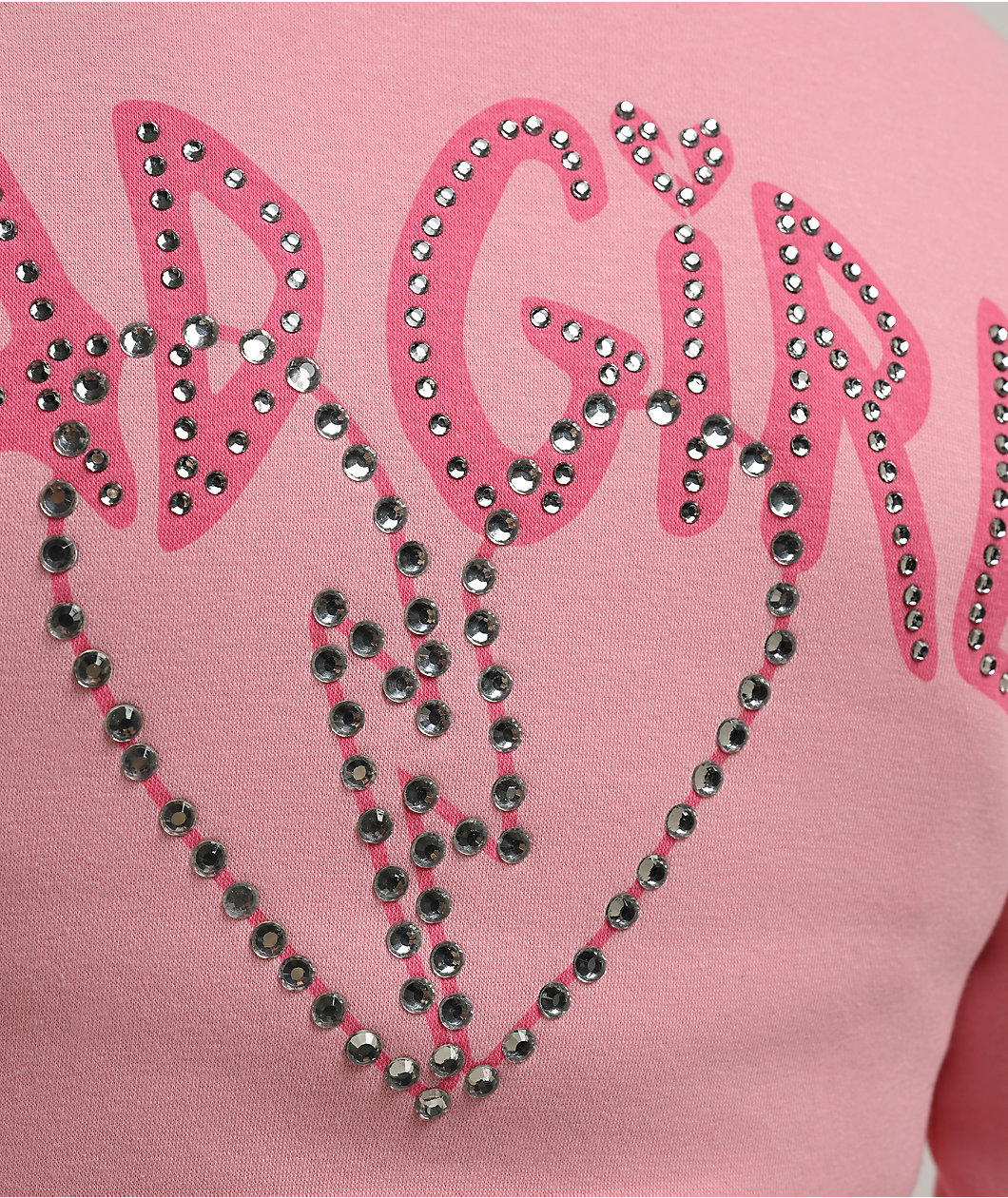 $AD GIRlZ BY Junior H Rhinestone Logo Pink Zip Hoodie