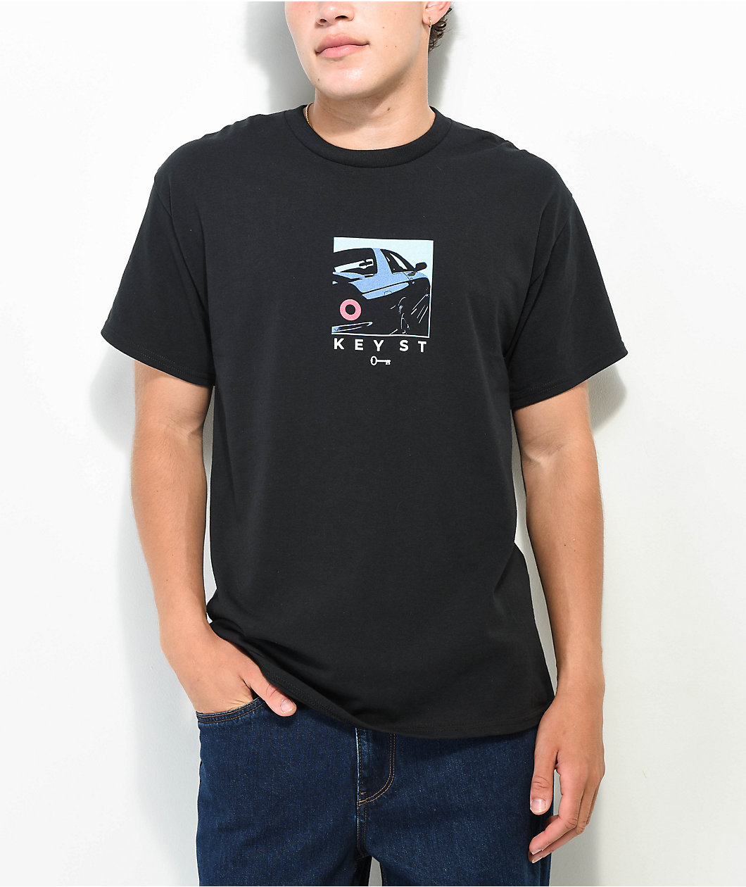 Key Street Angles Black T-Shirt
