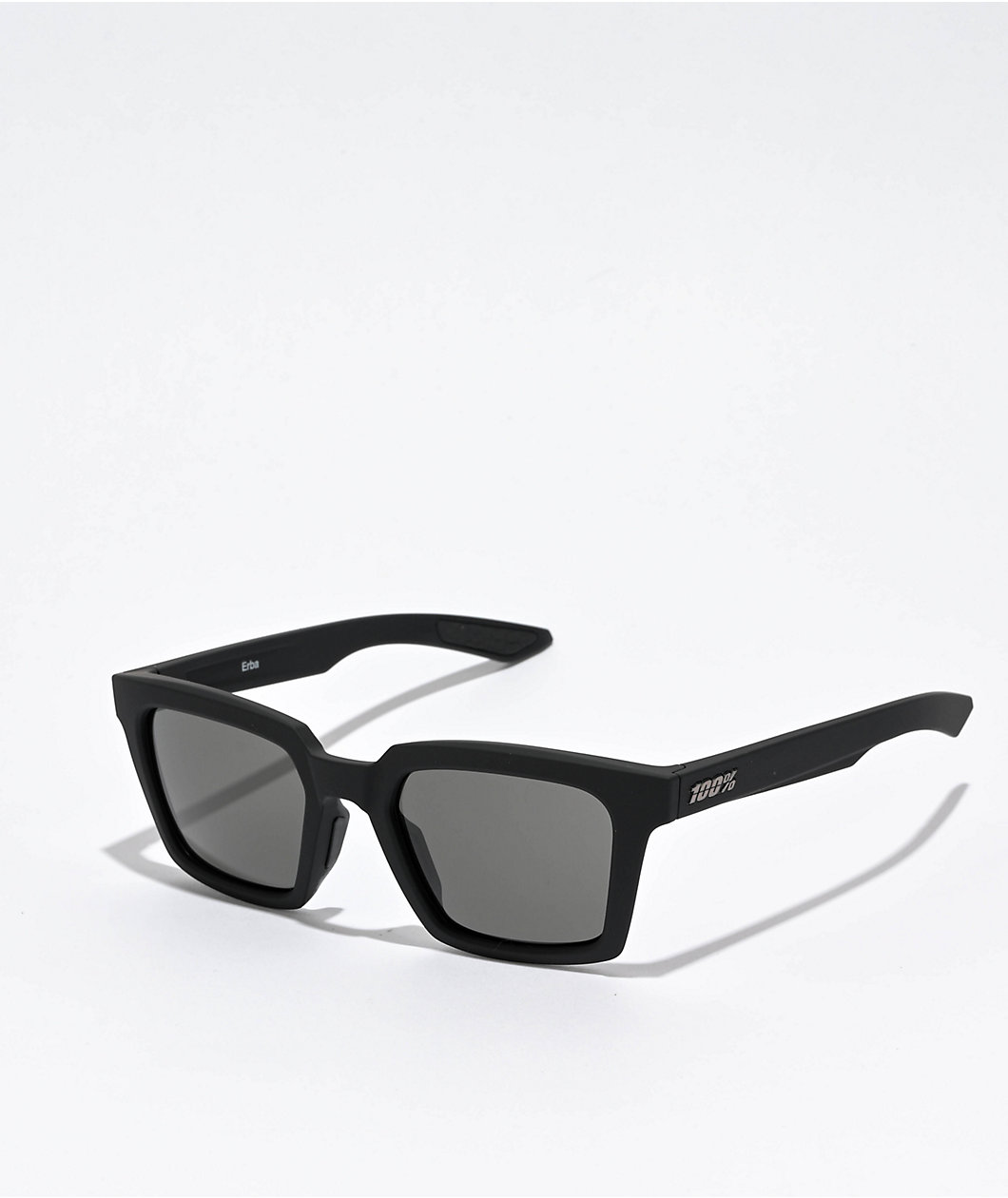 100% Erba Soft Tact Black & Smoke Sunglasses