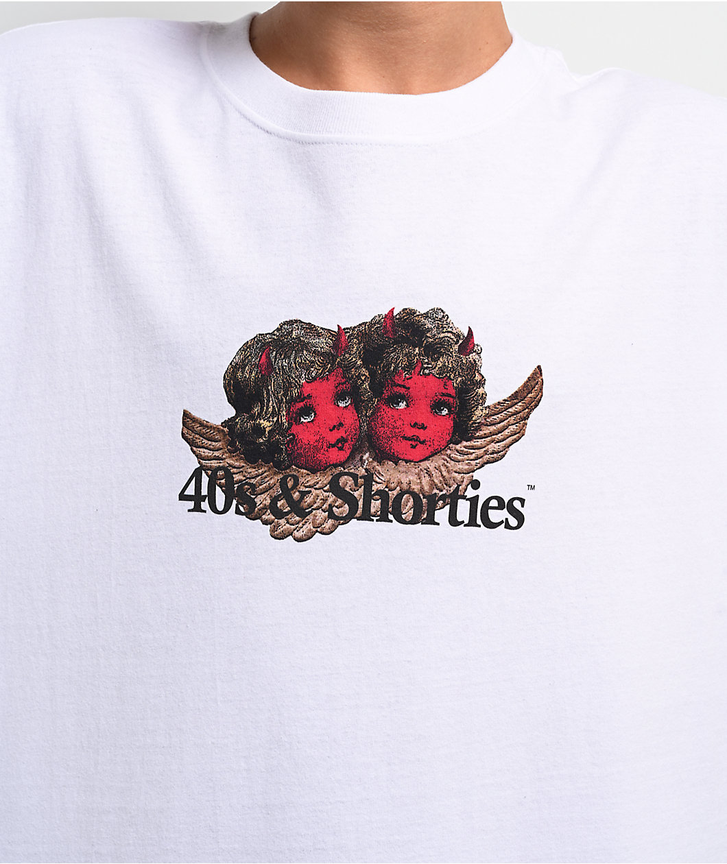 40s & Shorties Bad & Good White T-Shirt
