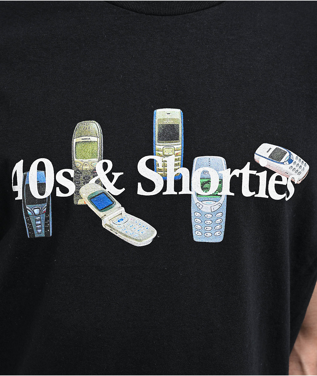 40s & Shorties Cell Black T-Shirt