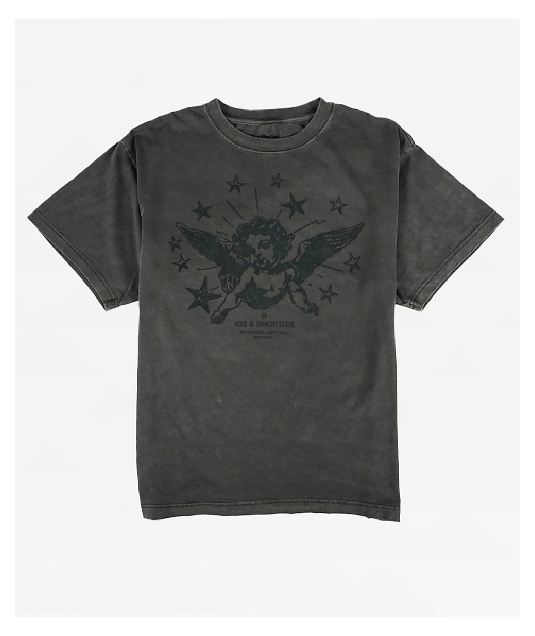 40s & Shorties Cherub Rock Grey Wash T-Shirt