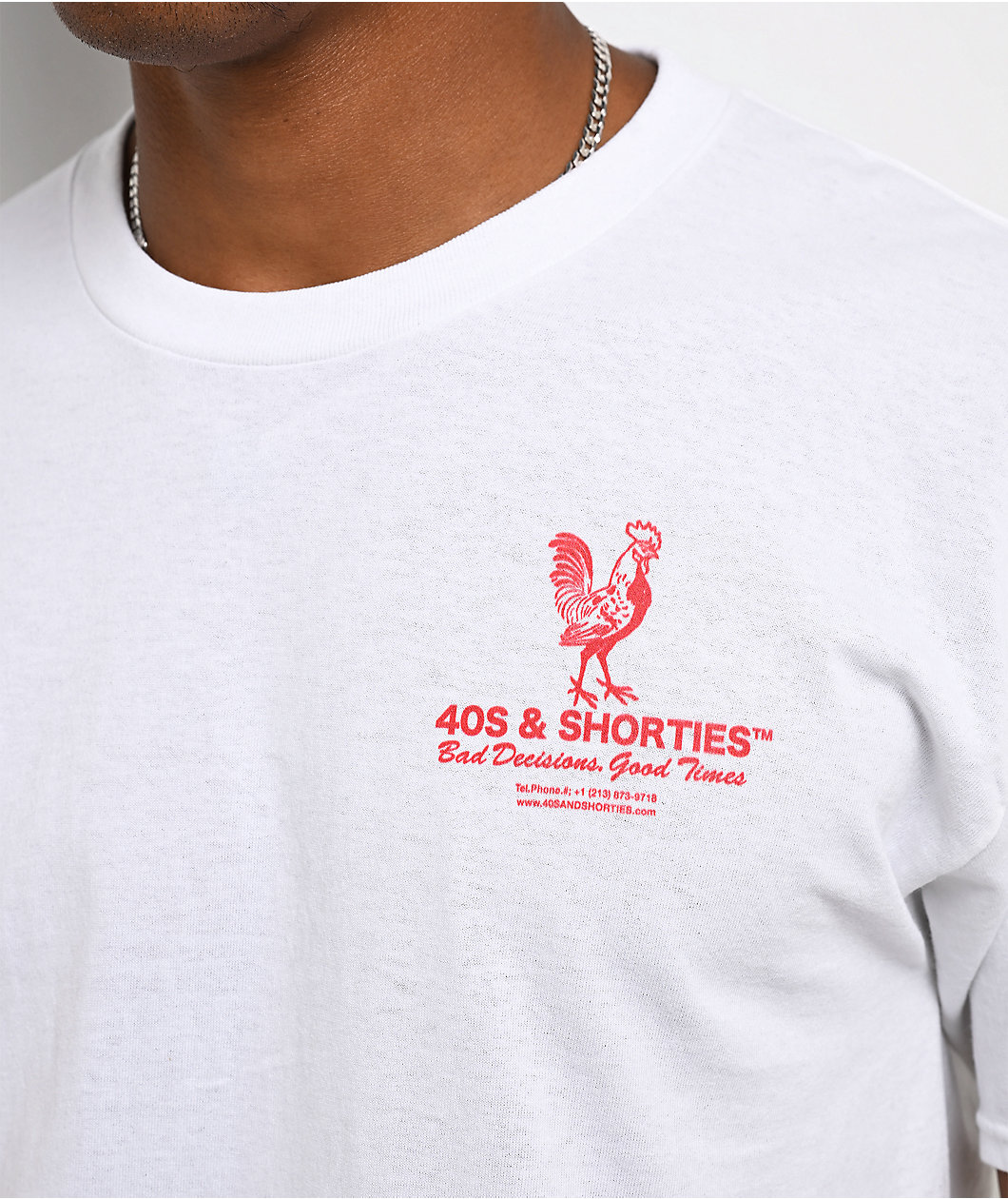 40s & Shorties Cod White T-Shirt