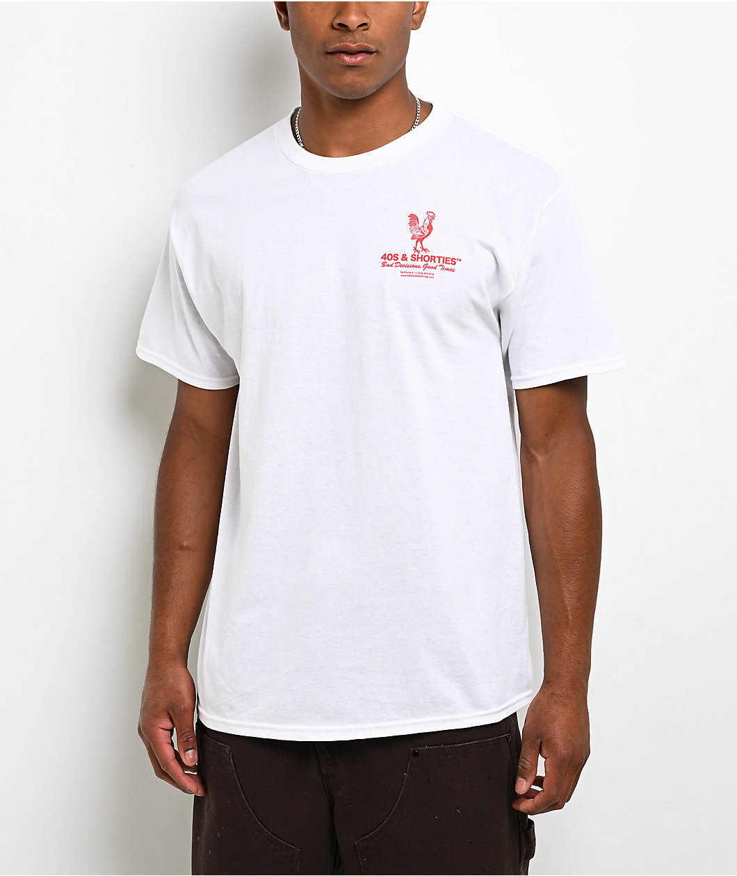 40s & Shorties Cod White T-Shirt