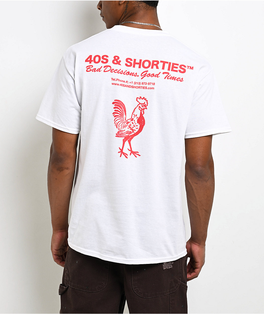 40s & Shorties Cod White T-Shirt
