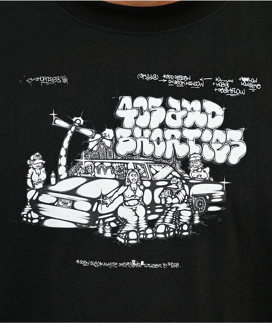 40s & Shorties Cold Game Black T-Shirt