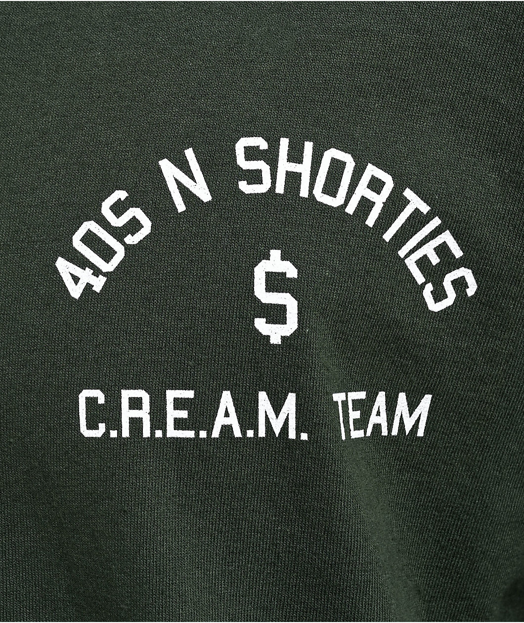 40s & Shorties Cream Team Forest Green T-Shirt