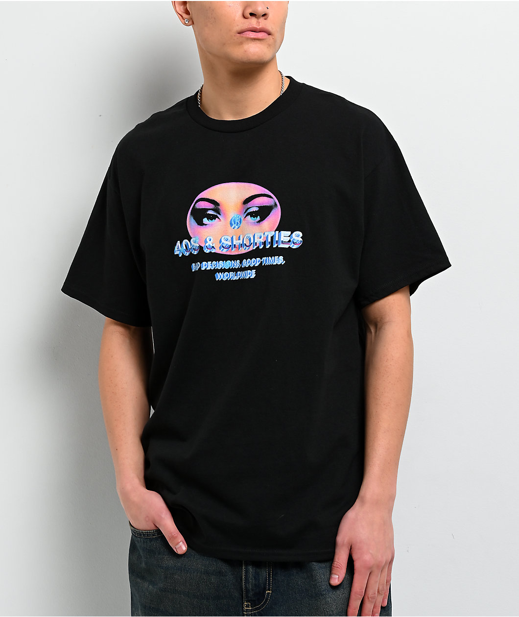 40s & Shorties Eyes Without A Face Black T-Shirt